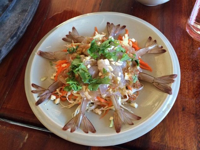 กุ้งแช่น้ำปลา