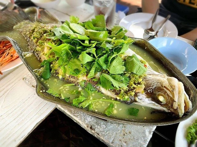 ปลานึ่งมะนาว